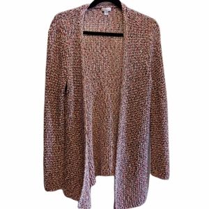 J. Jill Multicolor Marble Open Chest Cardigan. MED